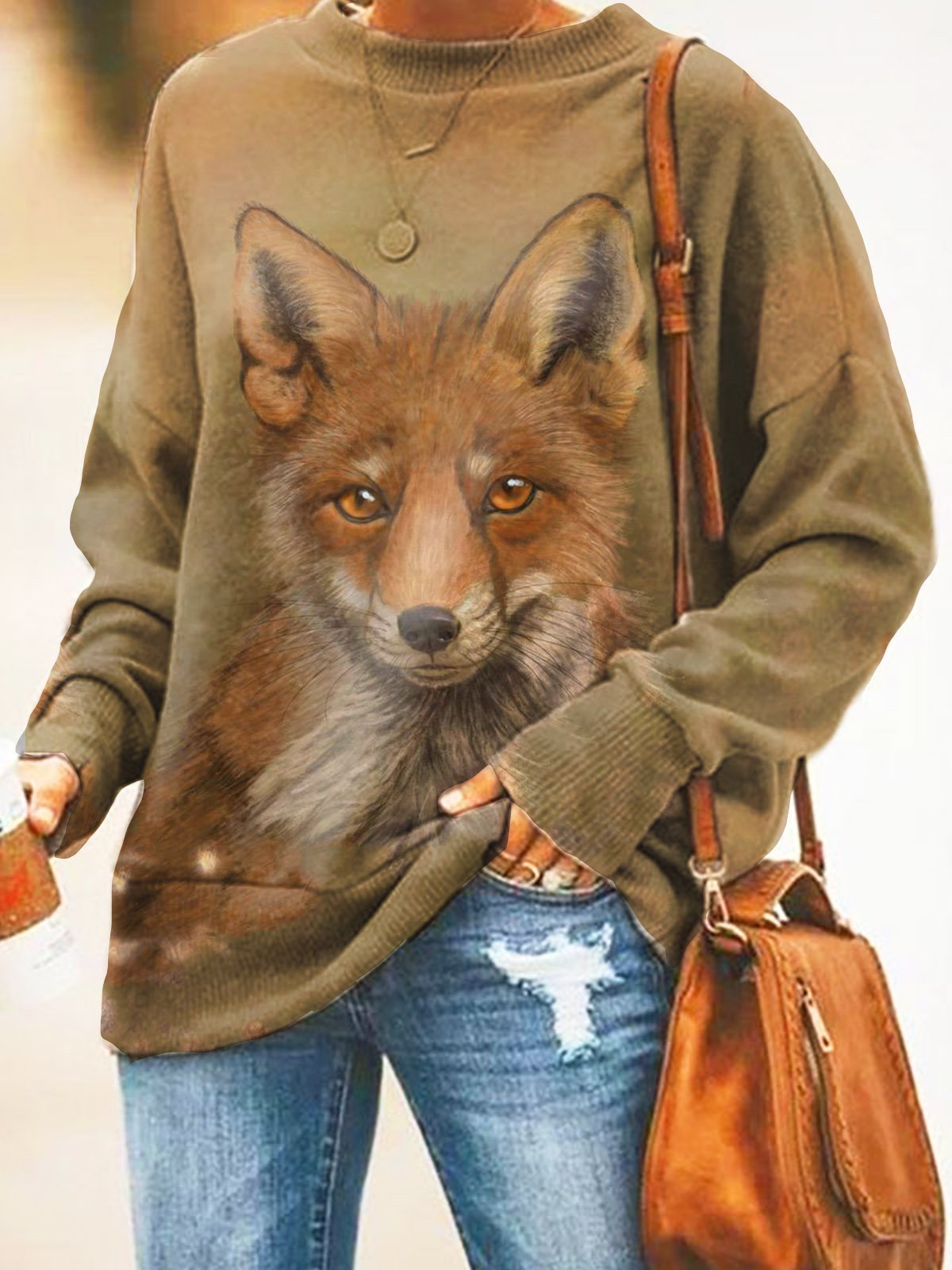 Animal Vintage Shift Long Sleeve Shirts & Tops