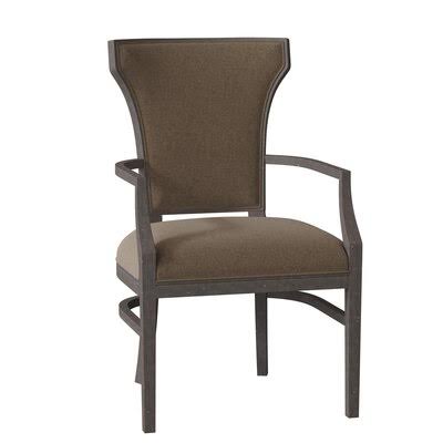 Powell Upholstered Wingback Arm Chair Fairfield Chair Gray/Black