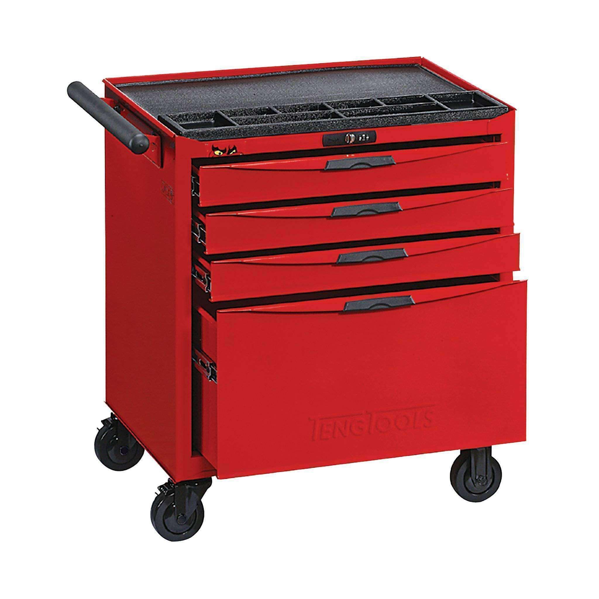 Teng Tools �C 4 Drawer 8 Series Roller Cabinet �C TEN-O-TCW804N