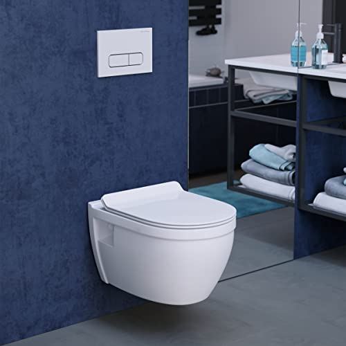 Forever Ivy SM-WT450 Wall Hung Toilet, Glossy White