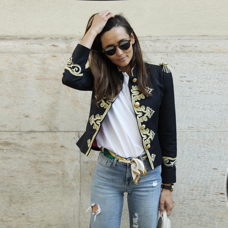 Fashion Inwrought Long Sleeve Coat