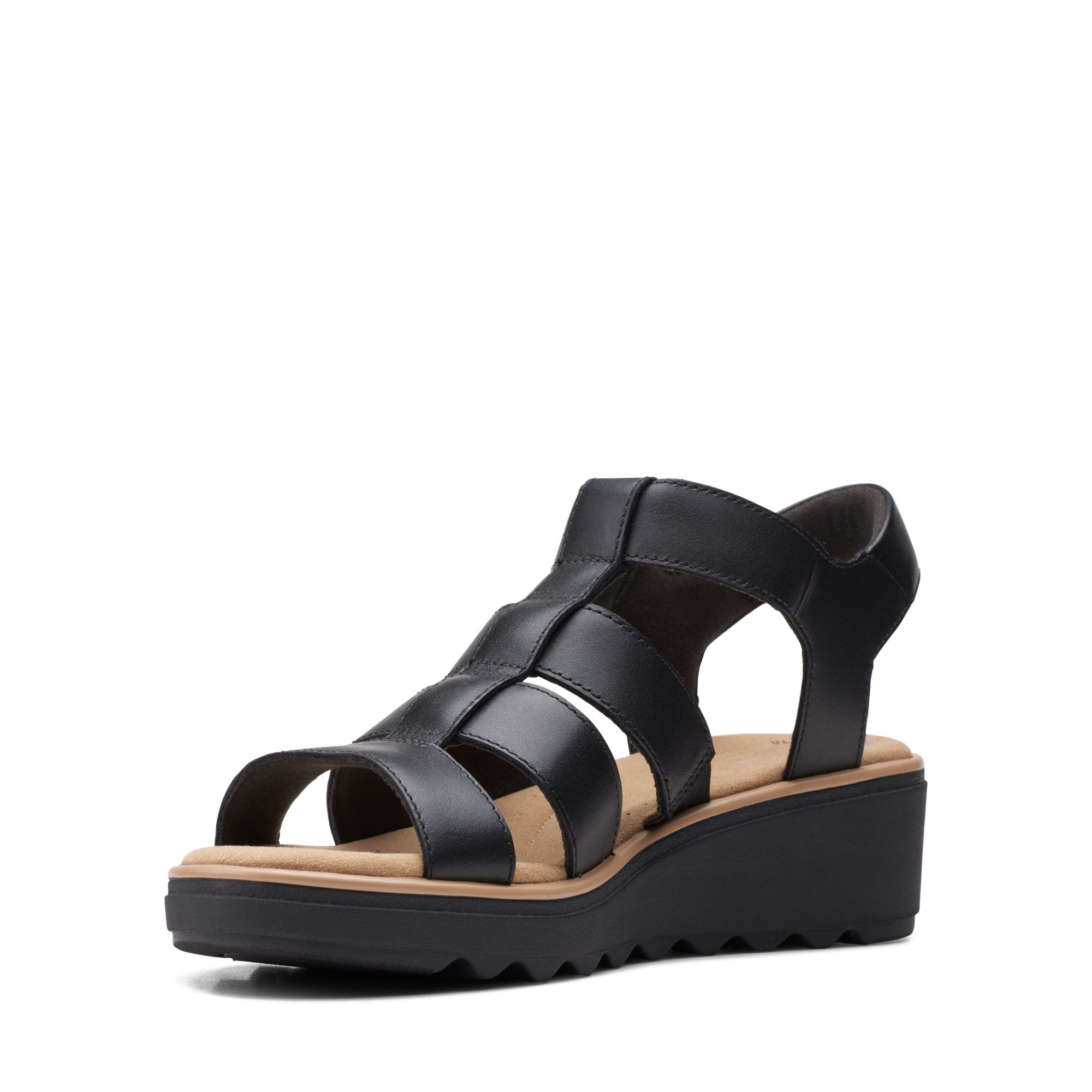 Women Sandals Jillian Quartz Black Leather