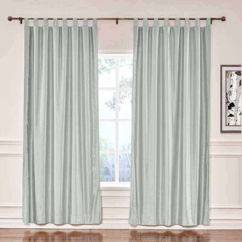 CUSTOM Lao Hang Zhou Pewter Polyester Cotton Thermal Insulated Curtain