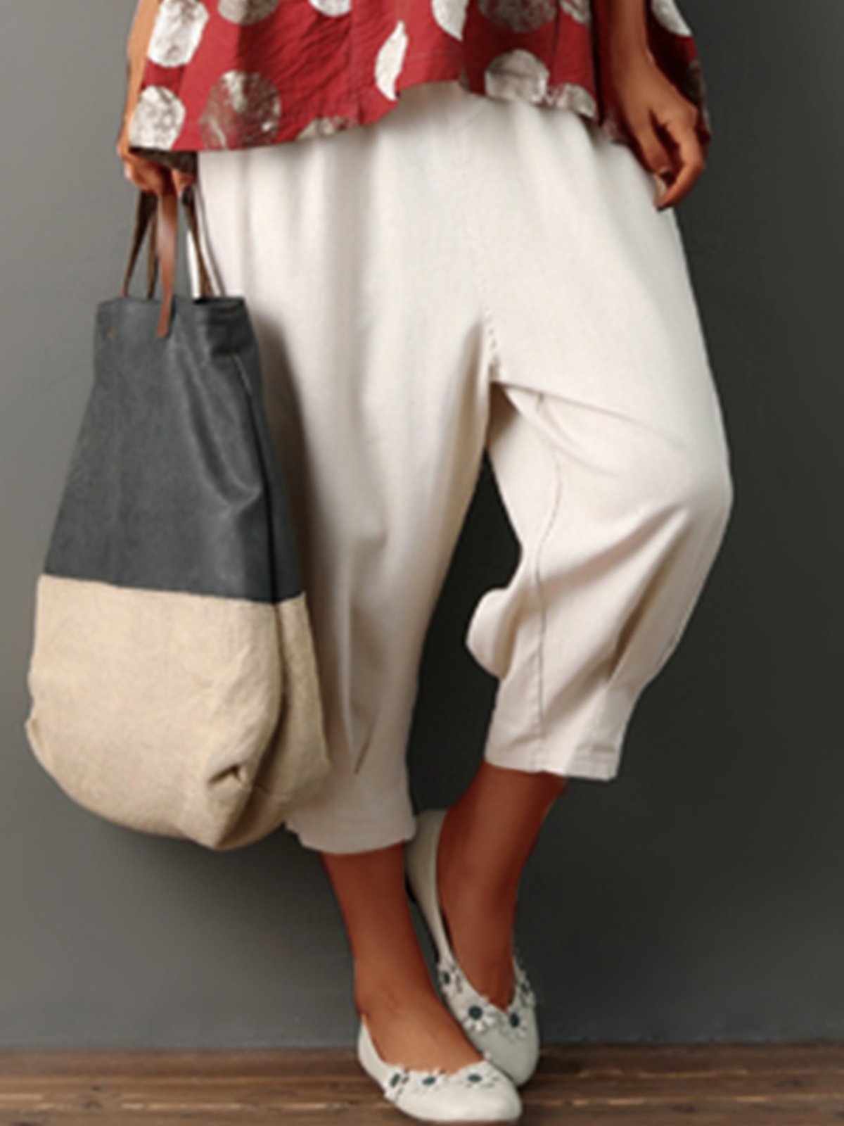 Women Apricot Casual Pants