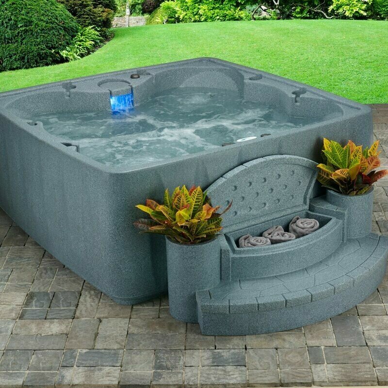 AQUAREST SPA powered by a Jacuzzi? PUMP 6 - PERSON 29 - JET SQUARE PLUG AND PLAY HOT TUB