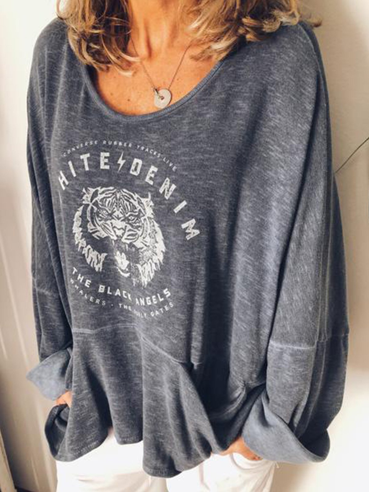 Women Casual Tops Tunic Blouse Shirt Sweater