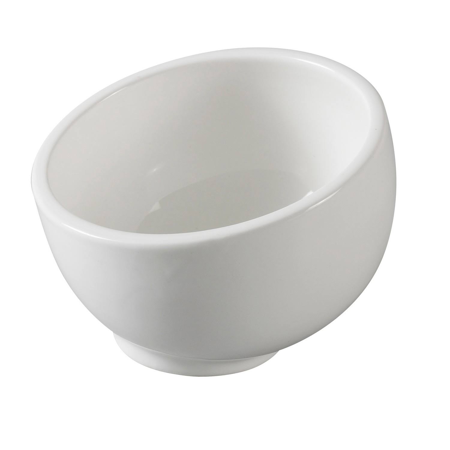 Piscataway, Round Bowl, 26 oz., 6 1/2x22Dia., Porcelain, White,4 Packs