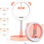 10Inch Portable Phone Ring Light Dimmable LED Selfie Ring light Photographic Lamp With Tripod