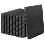 ProsourceFit Extra Thick Puzzle Exercise Mat 1���, EVA Foam Interlocking Tiles for Protective- Black