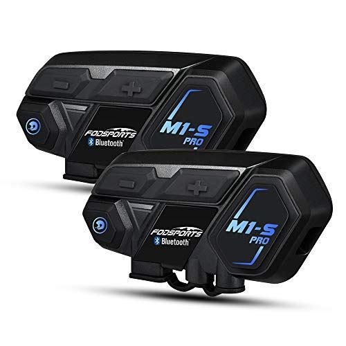 Motorcycle 8 Riders Group intercom Bluetooth Headset W/ Stereo Music & GPS / 2pck