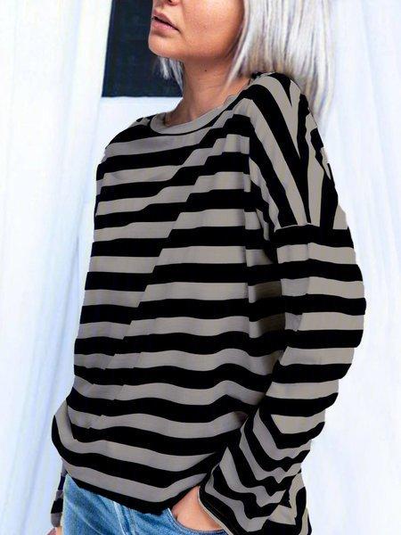 Stripes Long Sleeve Shirts & Tops