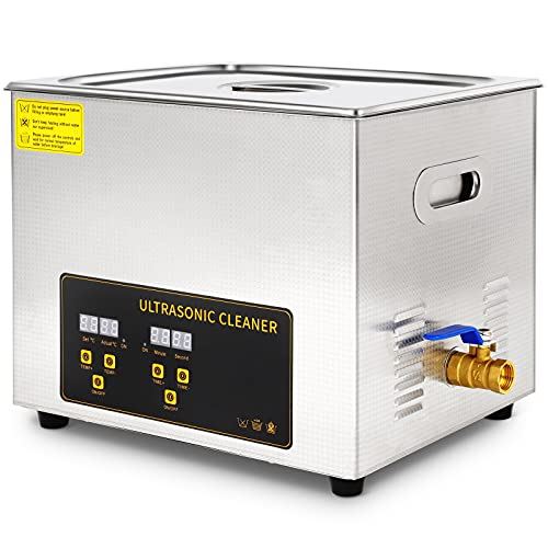 Professional Ultrasonic Cleaner,40khz Ultrasonic Carburetor Cleaner for Rings Eyeglasses Watches Coins