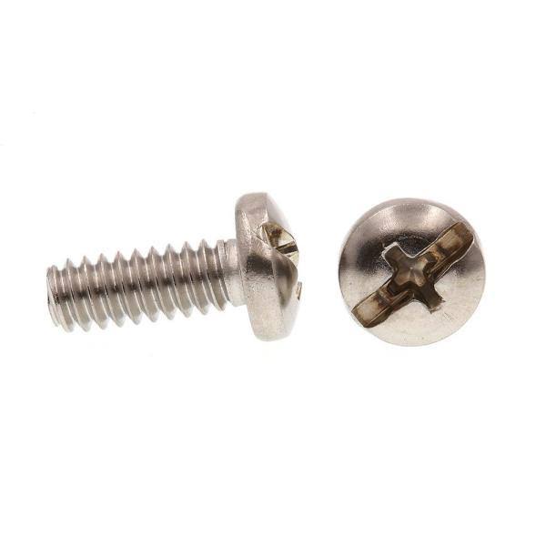 Prime-Line 9009098 Machine Screw, Pan Head, Slotted/Phillips Combo, #10-24 x 1/2 in, Grade 18-8 Stainless Steel, Pack of 100