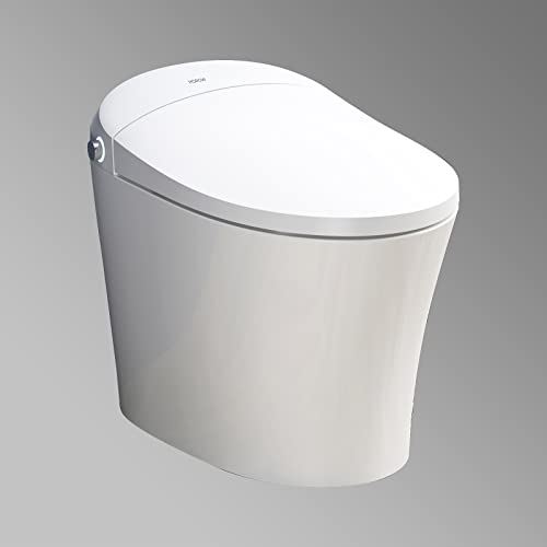 Modern Smart Toilet, Upgraded Self Cleaning One Piece Toilet with Warm