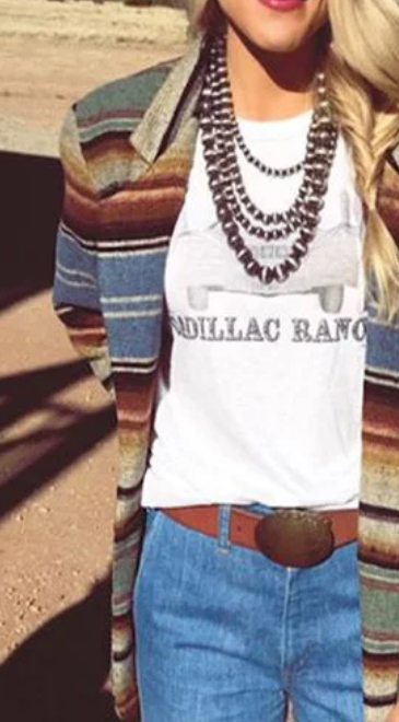 Multicolor Stripes Lapel Cotton-Blend Long Sleeve Outerwear