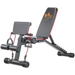 HUAYA Weight Bench for Full Body Workout, Adjustable Strength Training Bench Press in Home Gym