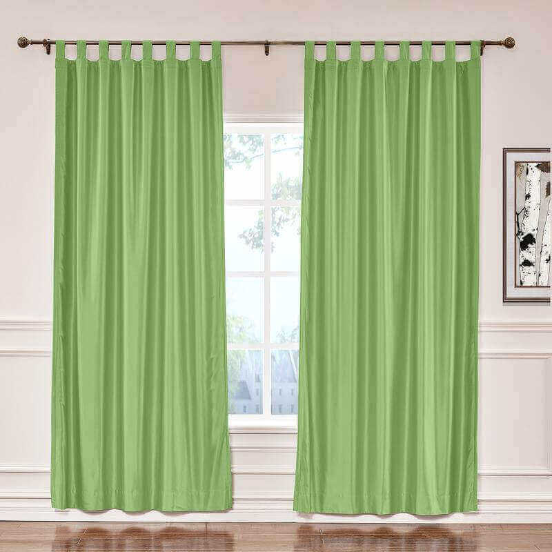 CUSTOM Lao Hang Zhou Green Polyester Cotton Thermal Insulated Curtain