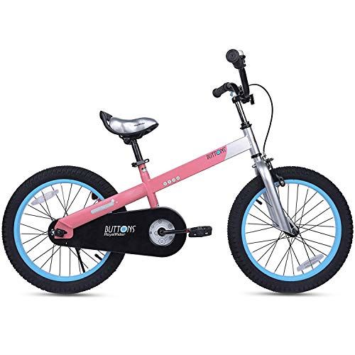 Boys Girls Kids Bike 18 Inch Matte Button Bicycles with Kickstand Child Bicycle