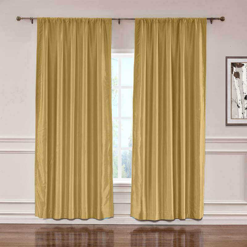 CUSTOM Lao Hang Zhou Gold Polyester Cotton Thermal Insulated Curtain