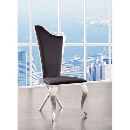 Daciye Cyrene Side Chair (Set-2) in Fabric Stainless Steel 62079-62079, Size: 1219.20*660.40*533.40mm