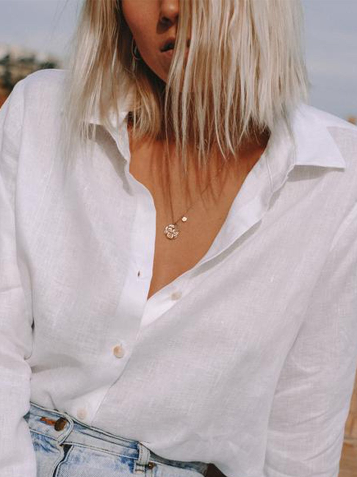 Women Casual Loose Blouse Shirt Tops