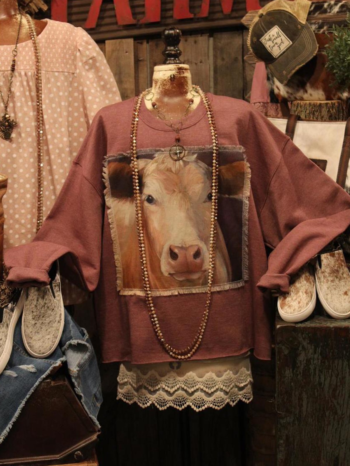 Coffee Jersey Crew Neck Casual Shirts & Tops