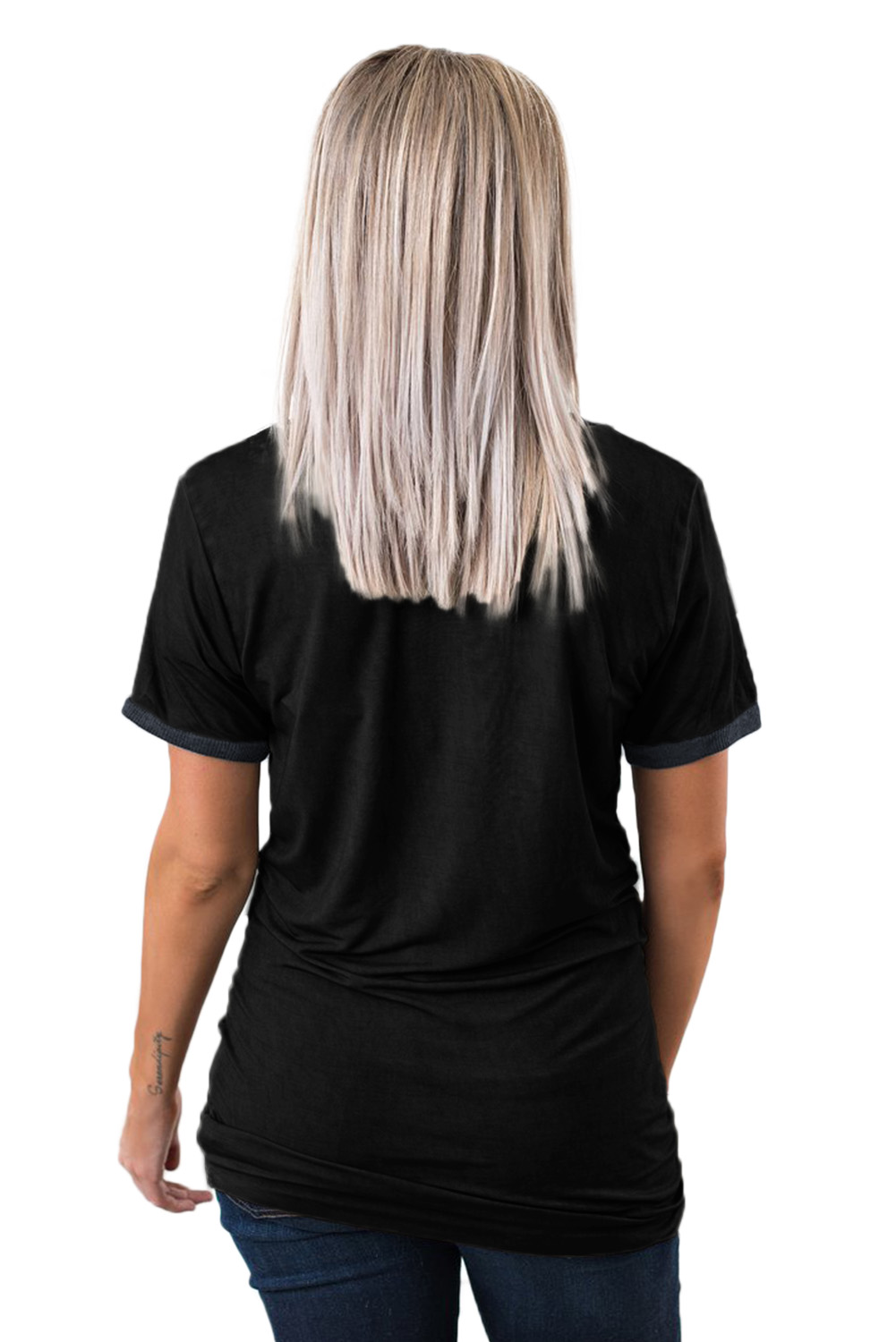 Black Pol Me Closer Top