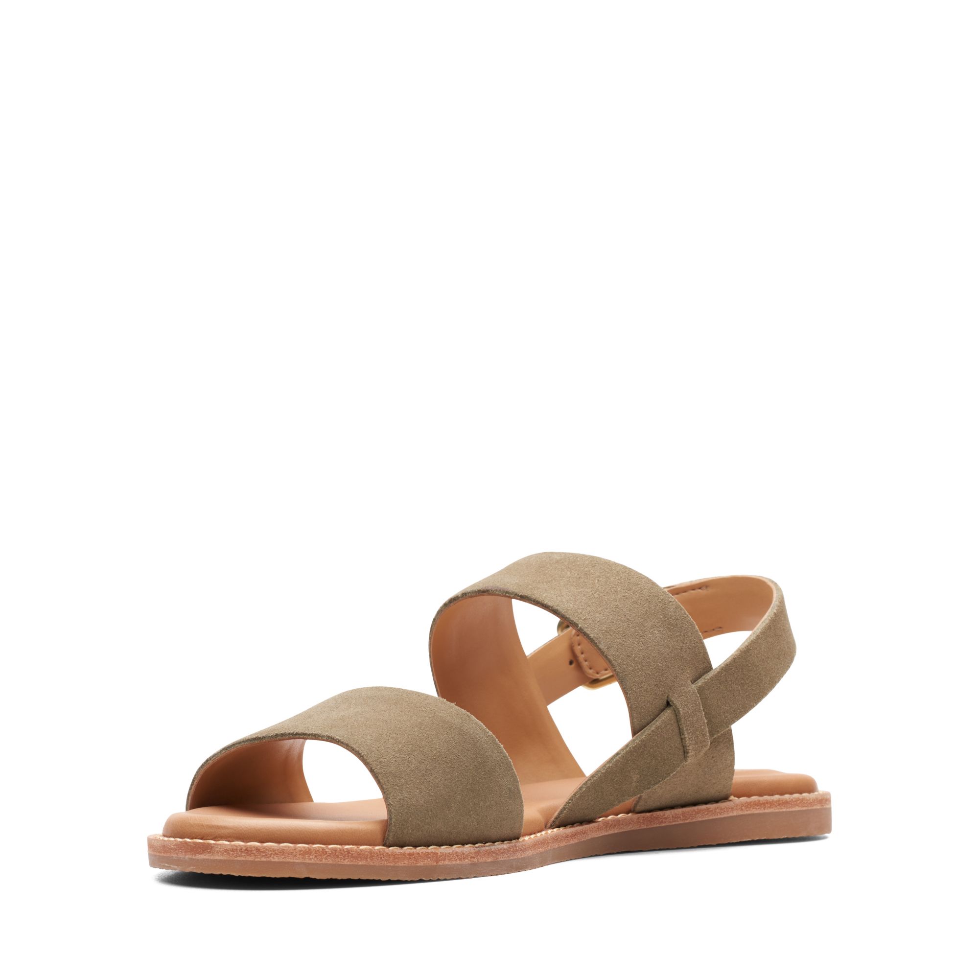 Women Sandals Karsea Strap Olive Suede
