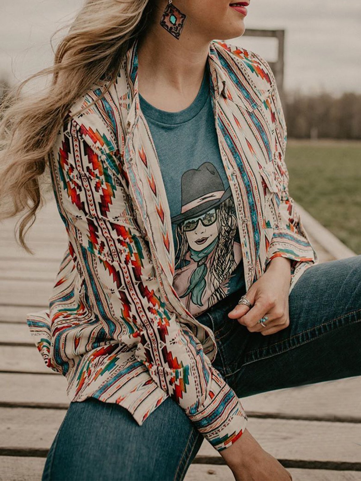 Outdoor Shirt Collar Shirts & Tops