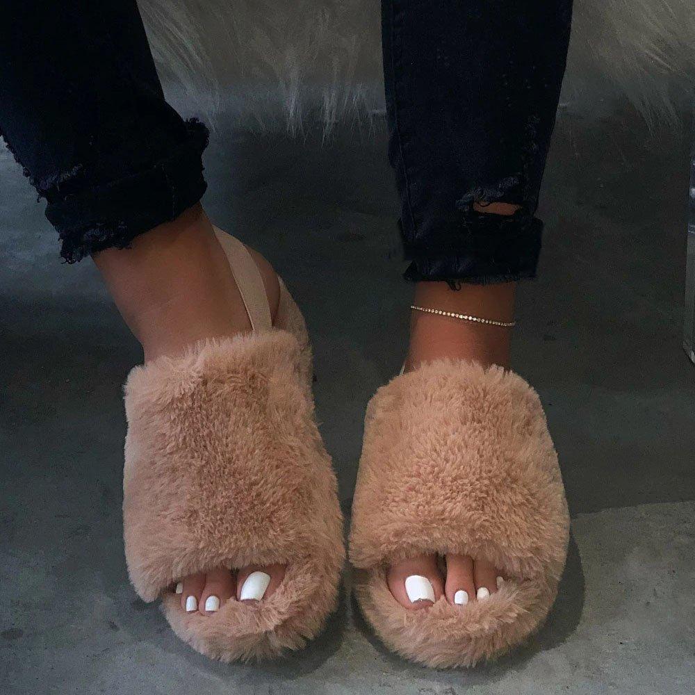 Women Casual Comfy Open Toe Slip On Flat Sandals