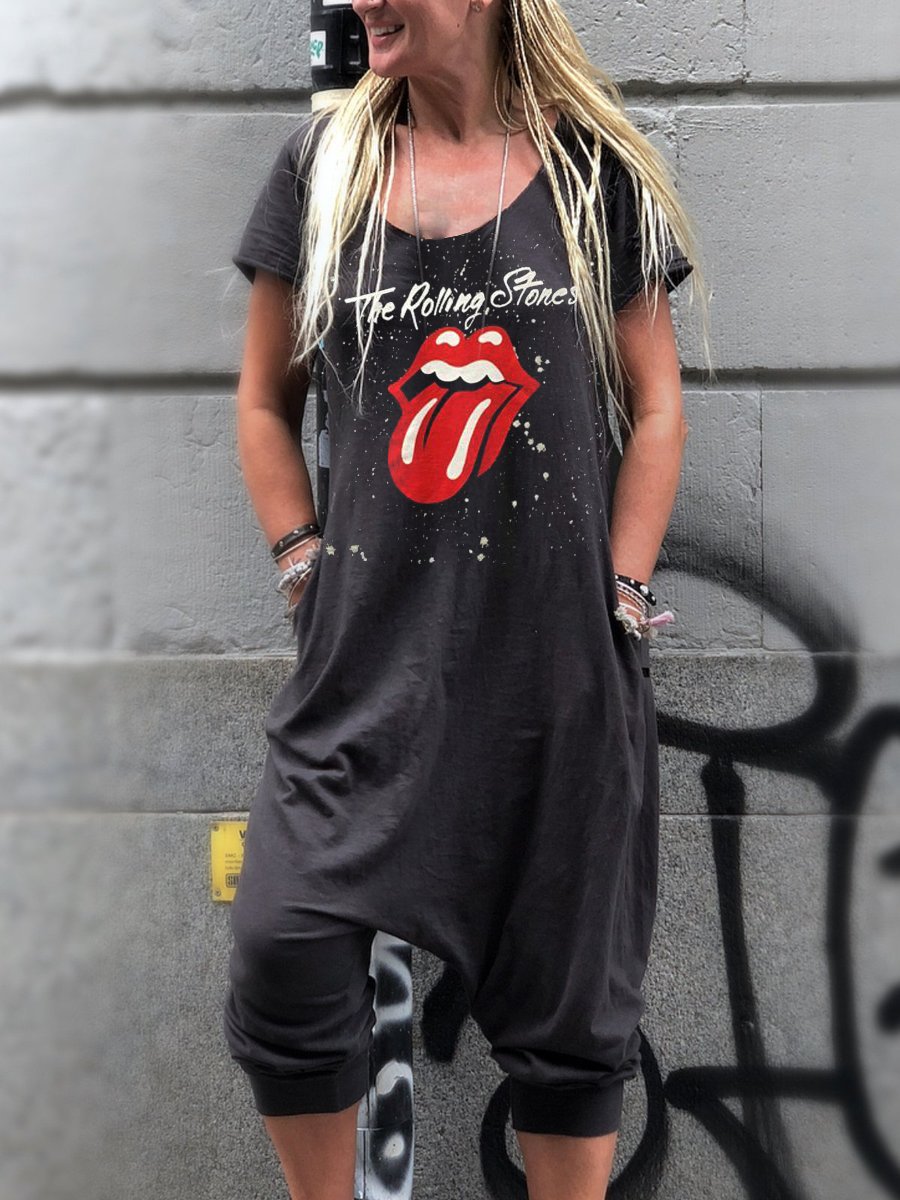 Black Plain Vintage One-Pieces