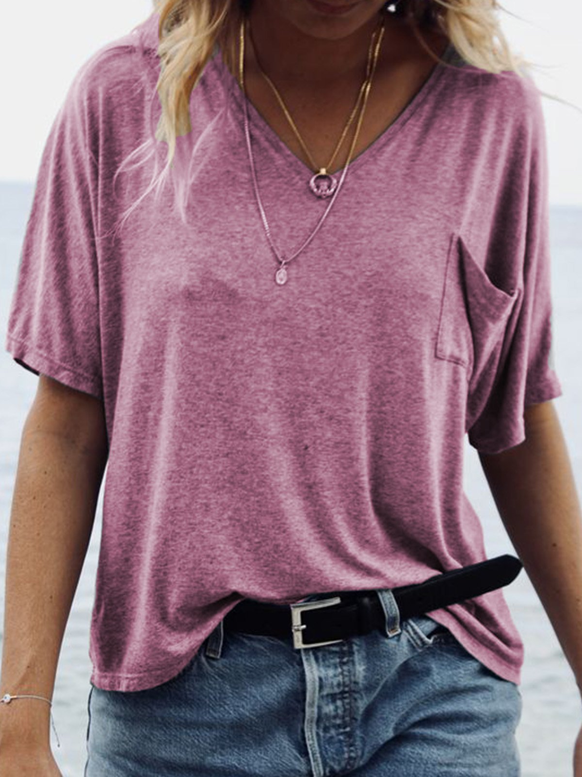 Women Summer Basic T Shirt Tops Tee