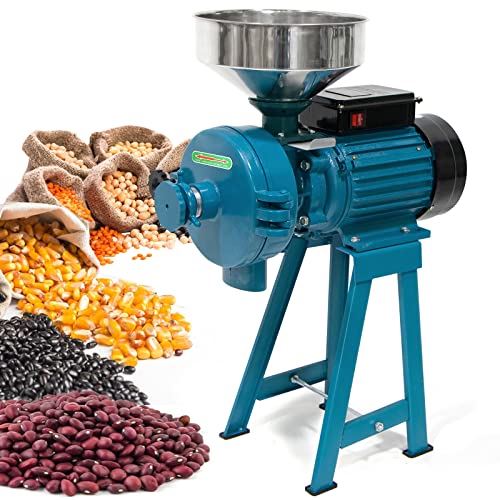Electric Grain Mill Grinder Dry Wet Grinder, Corn Mill Corn Grinder