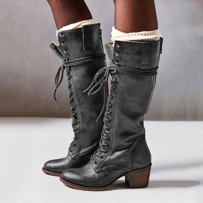 Soild Women Boots