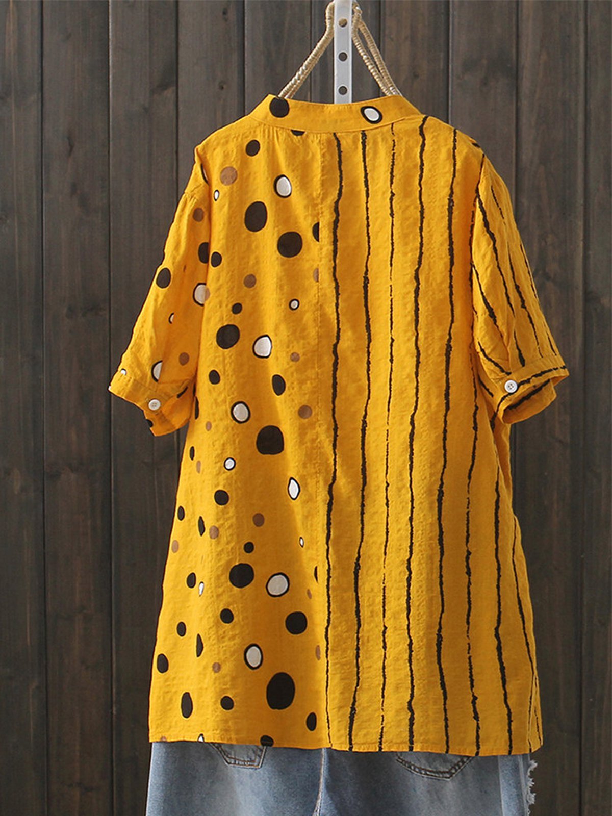 Casual Short Sleeve Plus Size Tops