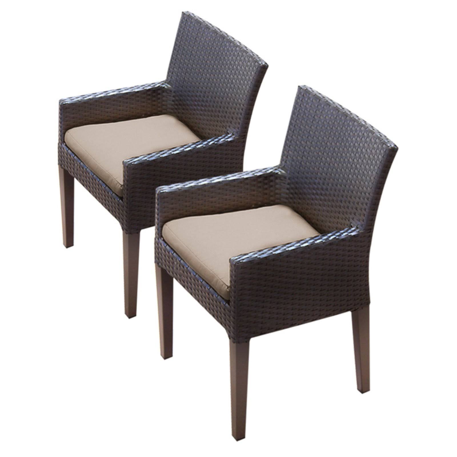 TK Classics 2 Barbados Dining Chairs with Arms