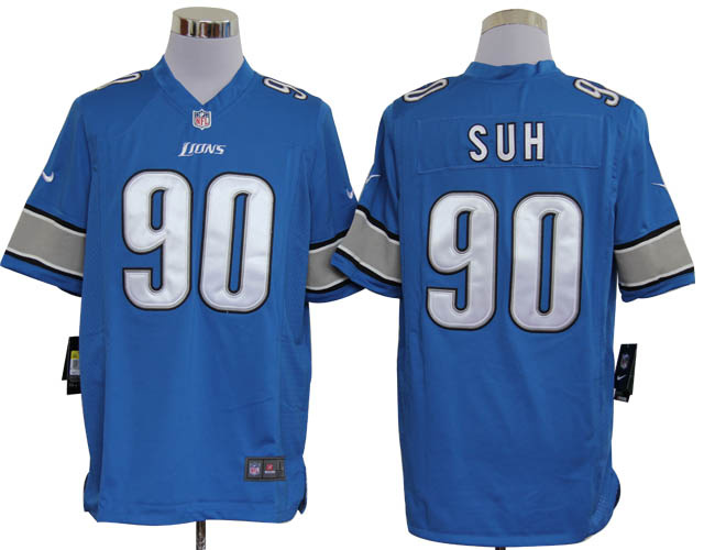 Ndamukong Suh Team Color Lions game Jersey