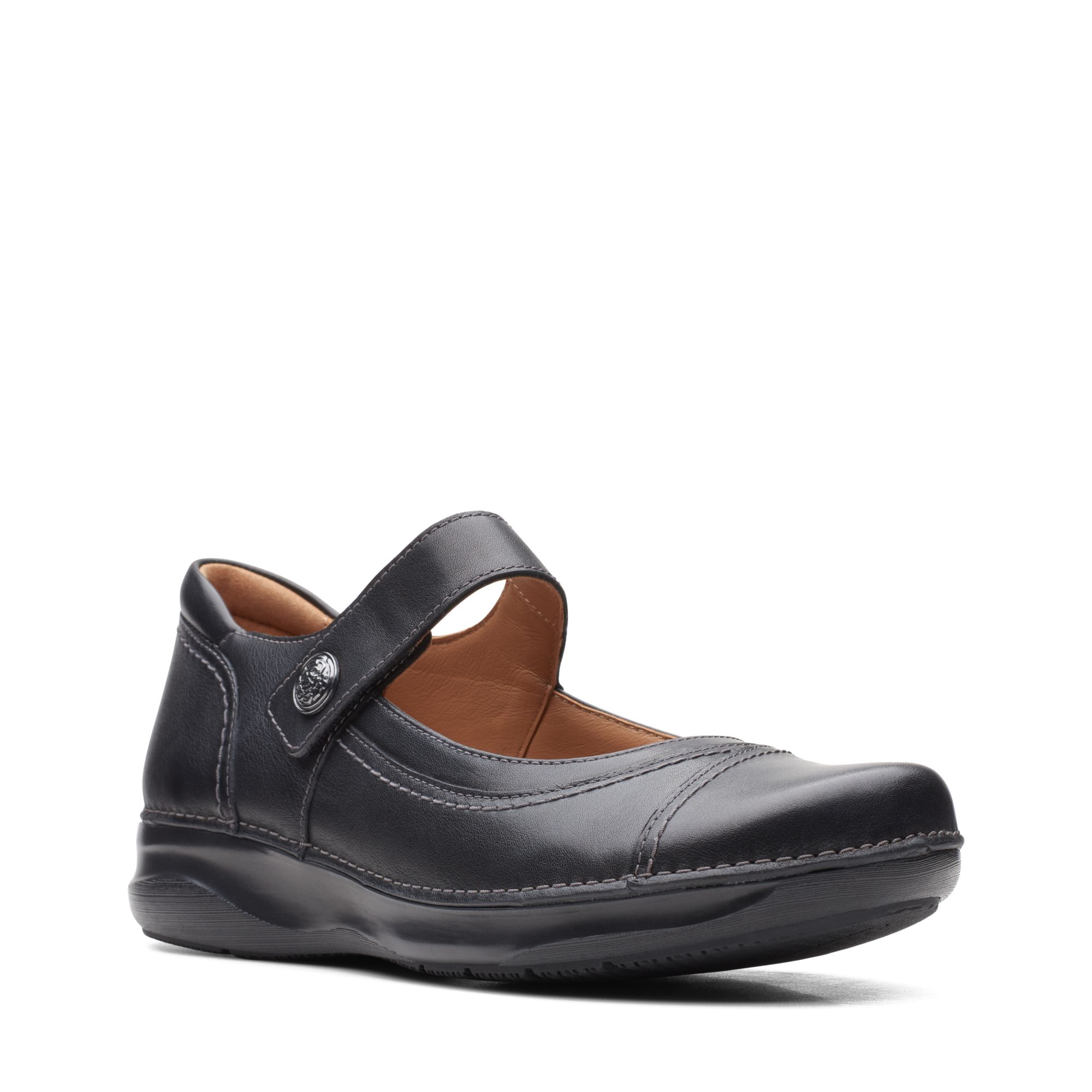 Women Appley Walk Black Leather