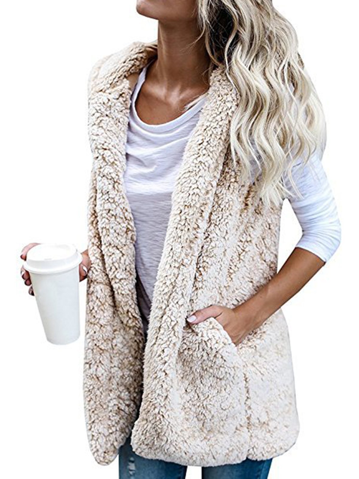 Cotton-Blend Appliqued Vest