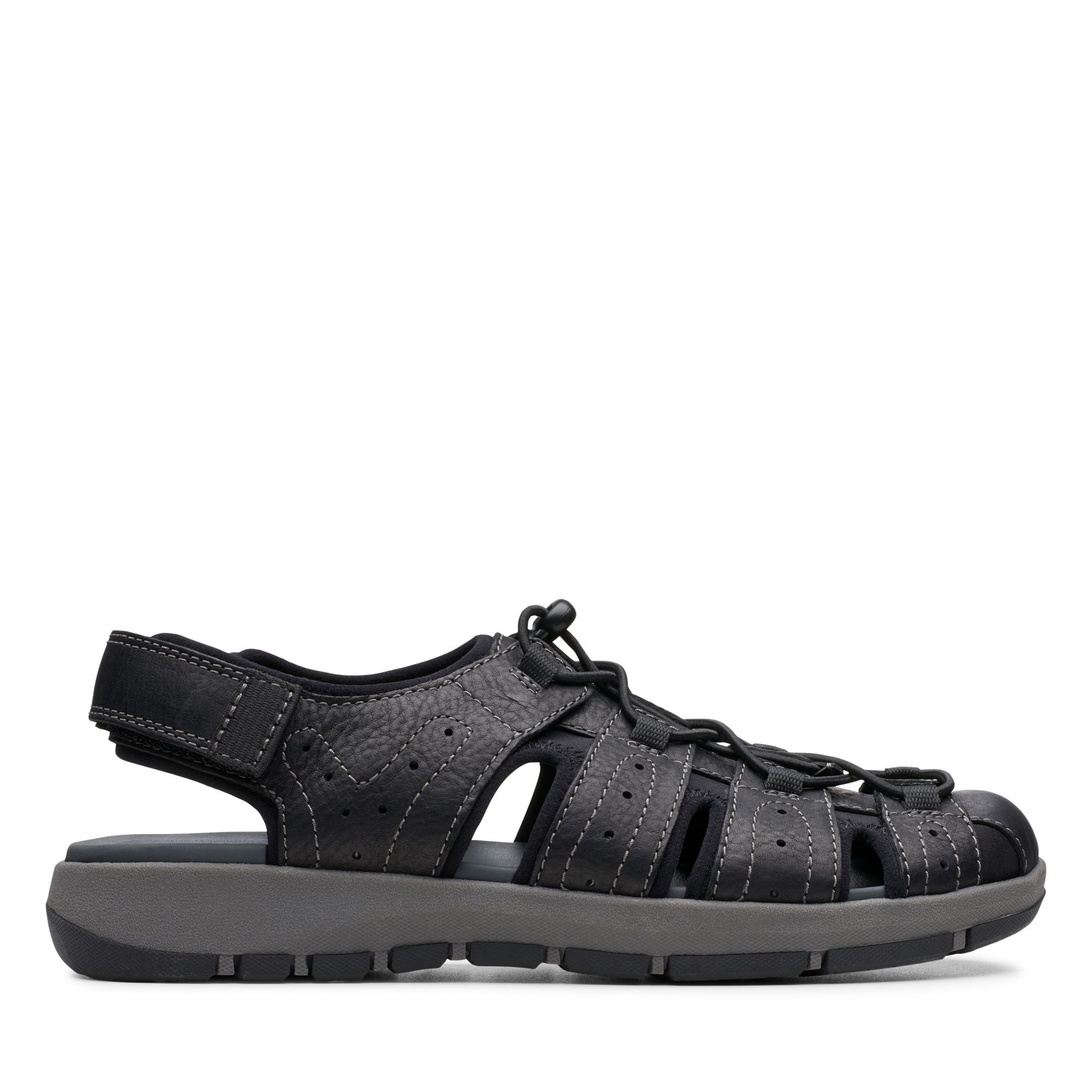 Men Sandals Brixby Cove Black Leather