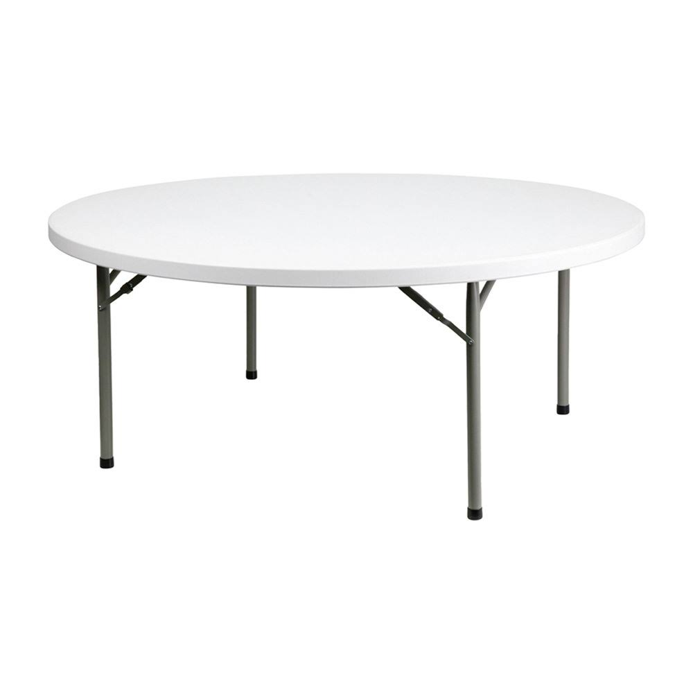 Offex Plastic 72'' Round Folding Table