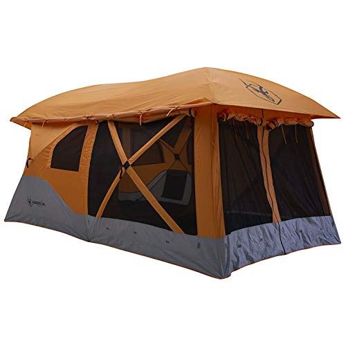 Gazelle T4 Plus Extra Large 4 to 8 Person Portable Pop Up Outdoor Shelter Camping Hub