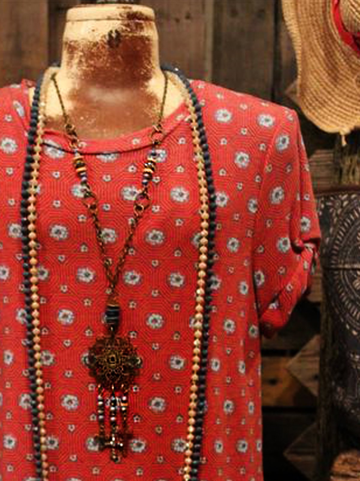 Red Short Sleeve Jersey Shift Crew Neck Shirts & Tops