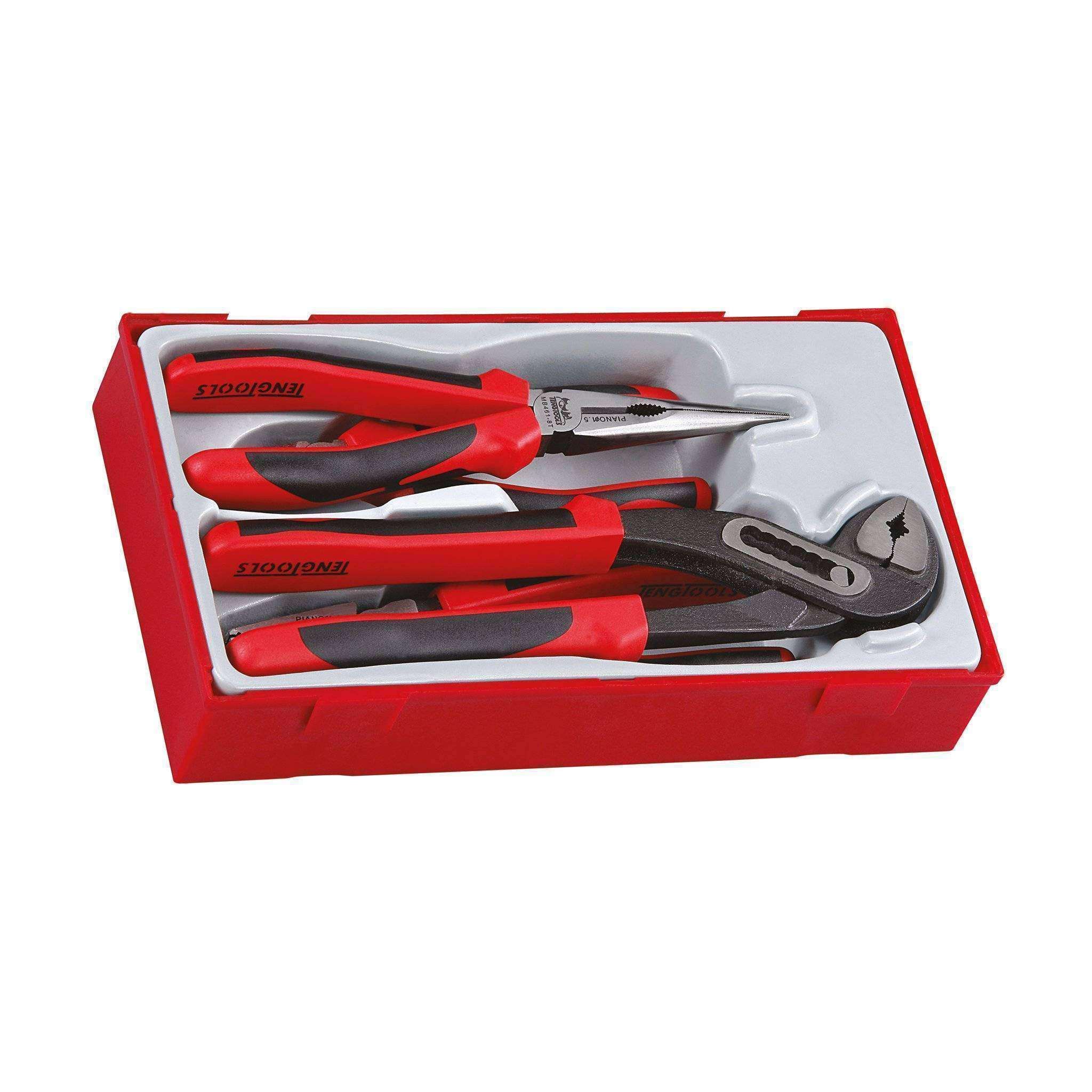 Teng Tools �C 4 Piece TPR Grip Mega Bite Pliers Set -TEN-O-TT440T