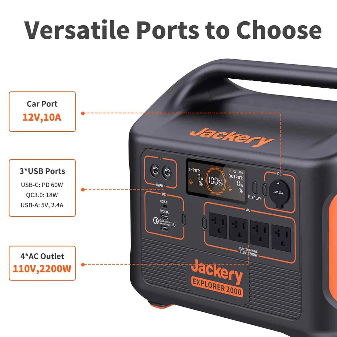 Jackery Solar Generator 2000 (Jackery 2000 + 4 x SolarSaga 200W)