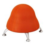 Safco Polyester Mesh Runtz Ball Chair,  powder-coated legs- Orange