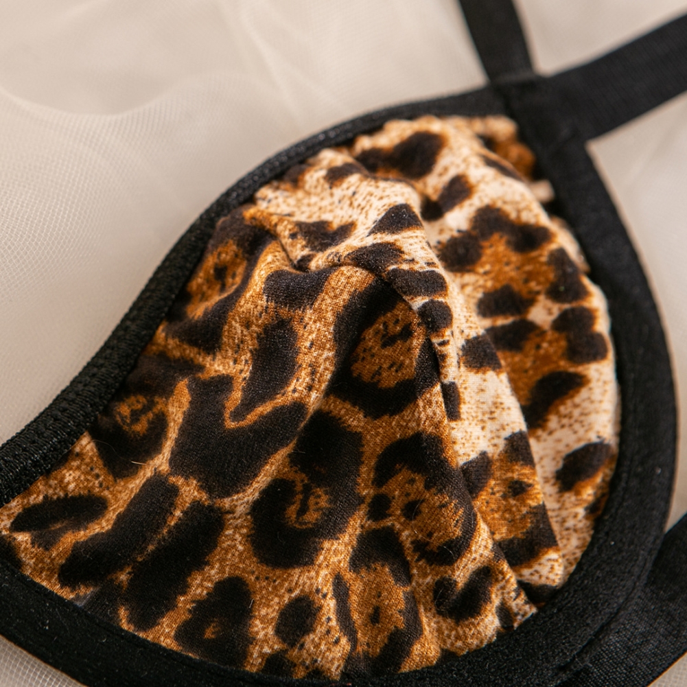 Sexy Leopard Bra Set Lingerie