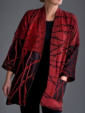 Plus size Printed Cotton Outerwear