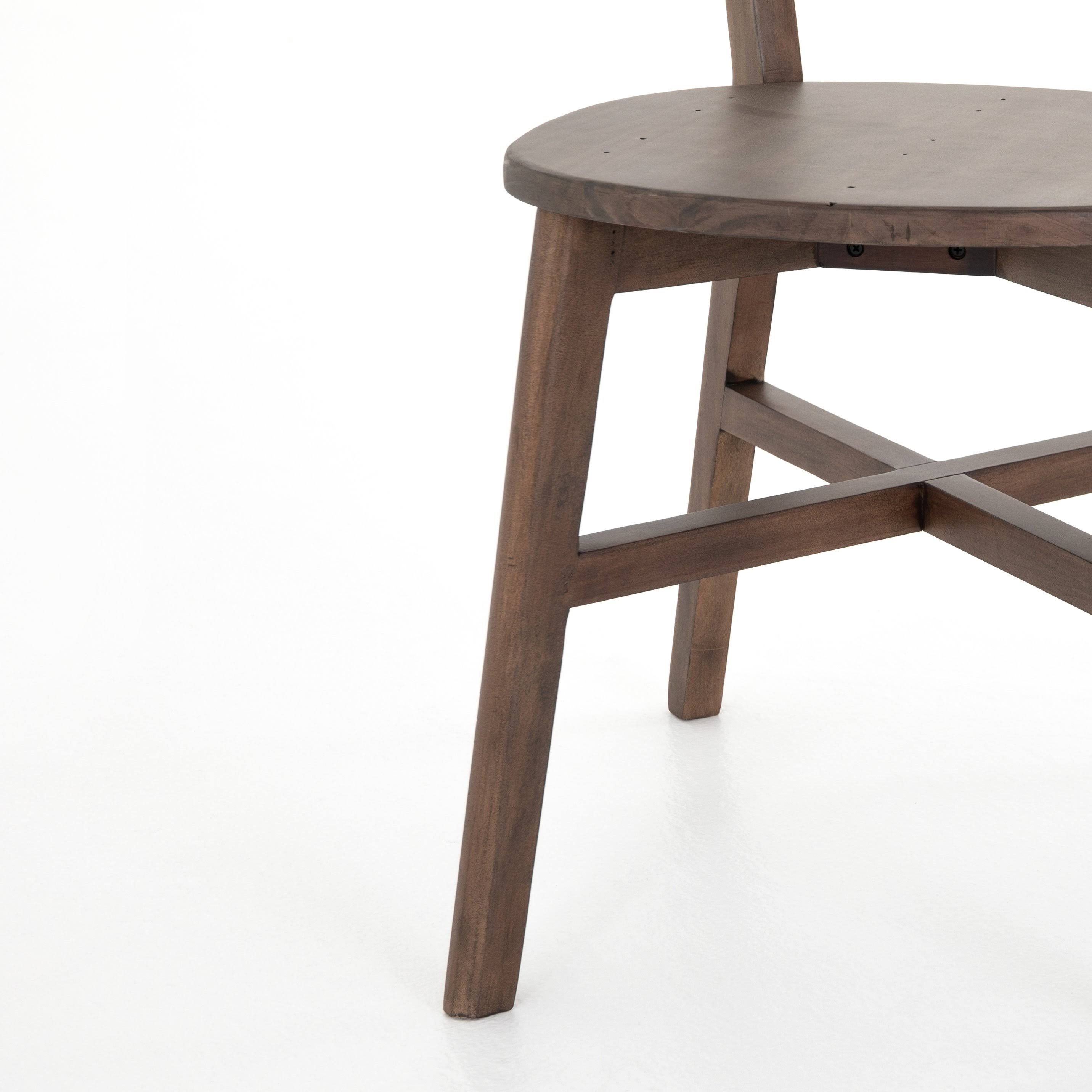 Four Hands Roseum Dining Chair, Rustic Saddle Tan