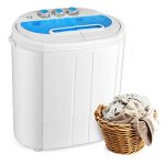 Portable Washing Machine, White and Sky Blue
